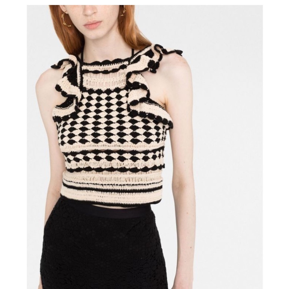 Zimmerman ANNEKE CROCHET HALTER TOP